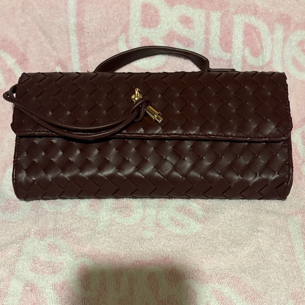 Elegant Wine colored Woven bag
